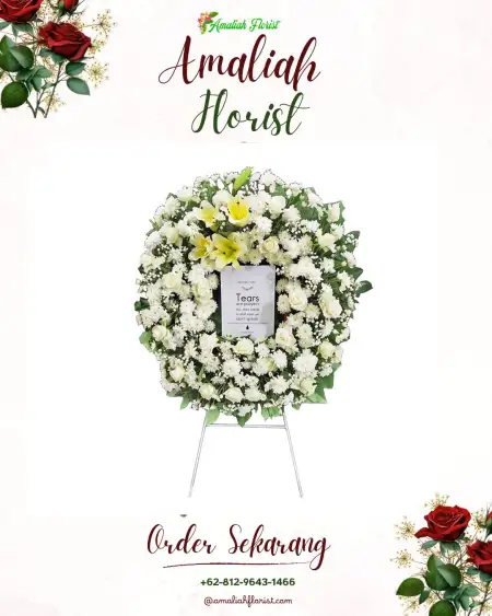 Krans Bunga Duka Pacarkeling